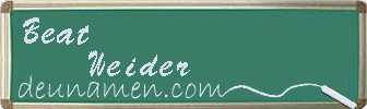 Beat Weider Visitenkarte